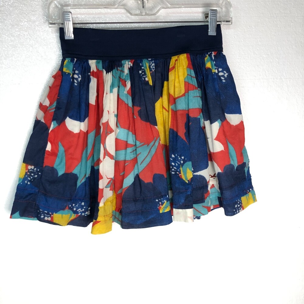 Hollister Floral Skirt Elastic Waist Size Small